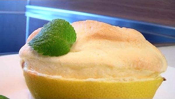Лимонные корзинки с суфле — Кулинарные видео рецепты