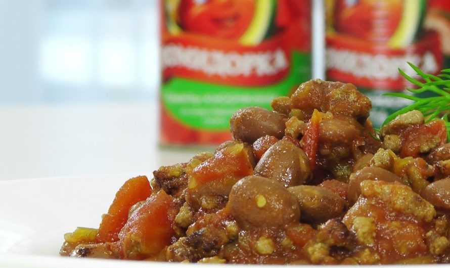 Говядина с фасолью и томатами — Кулинарные видео рецепты