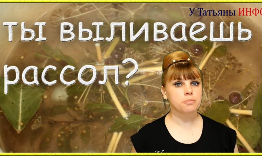 РАССОЛ не выливать!!! Несколько способов использования РАССОЛА…