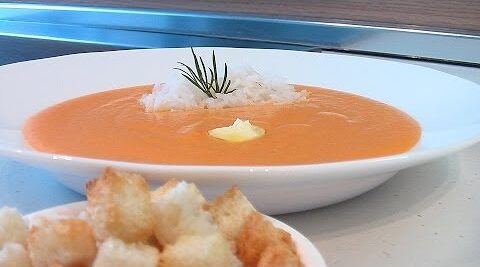 Суп-пюре из моркови — Кулинарные видео рецепты