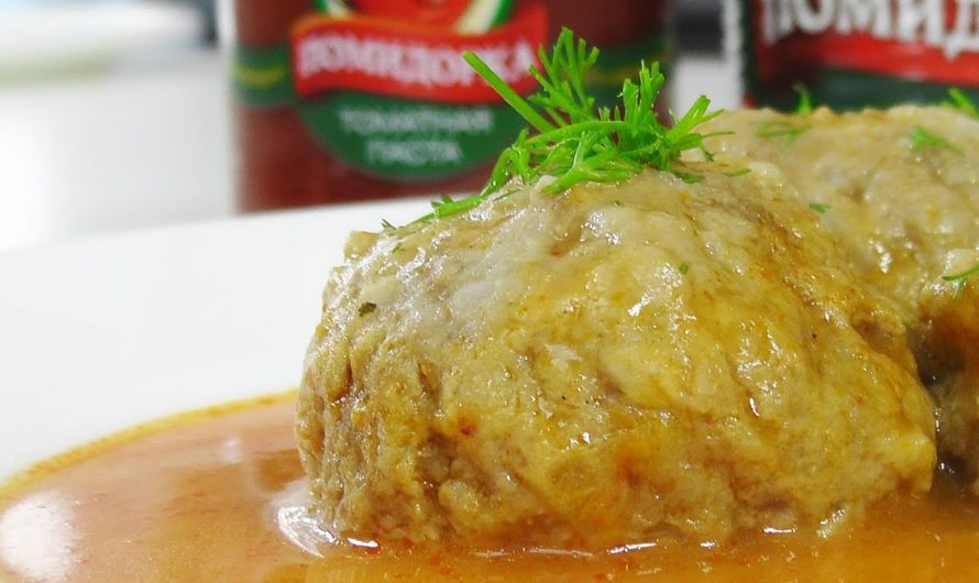 Тефтели с рисом в томатном соусе — Кулинарные видео рецепты